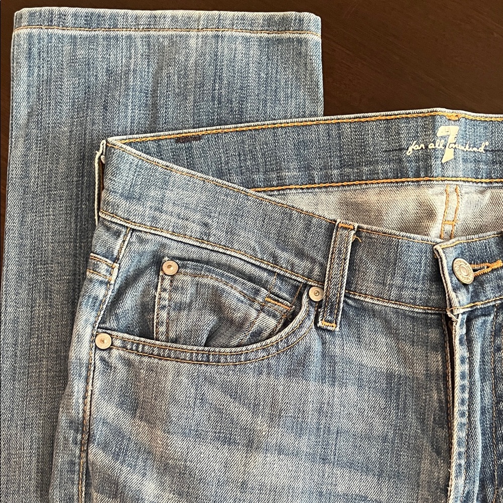 7 For All Mankind Men's Blue Denim Jeans - Picture 5 of 8
